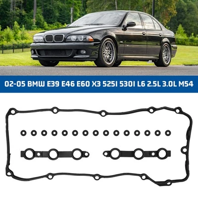 Juego de juntas de cubierta de válvula para BMW 325i 325is 525i 525iT M3 M50B25 S50B30 1993-1995 Foto 1 de 4