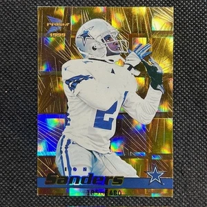 1999 Pacific Deion Sanders Dallas Cowboys Gold Prism #/480 HOF - Bild 1 von 3