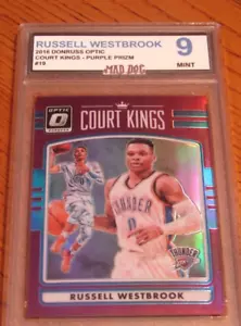 RUSSELL WESTBROOK***2016 Óptica REYES PÚRPURA----COMO NUEVO 9***THUNDER-LAKERS---Mad Dog - Imagen 1 de 2