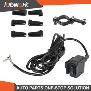 Labwork 12V Handle Bar Control Switch & Mounting Bracket Winch Rocker Thumb - Picture 1 of 8