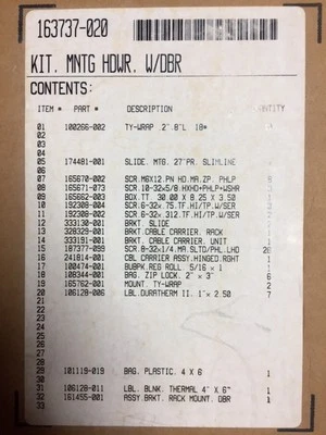 163737-020 Hp Rackmount Kit Mounting Hardware - Image 1 of 2
