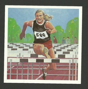 Mary Peters Track and Field Runner Olympics Vintage 1983 Athlete UK Sports Card