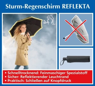 Sturm Regenschirm REFLEKTA - Bild 1 von 4