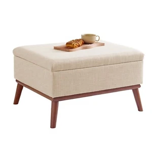 Redlife Lift Top Storage Ottoman Bench,Upholstered Coffee Table Storage Ottoman - Picture 1 of 8