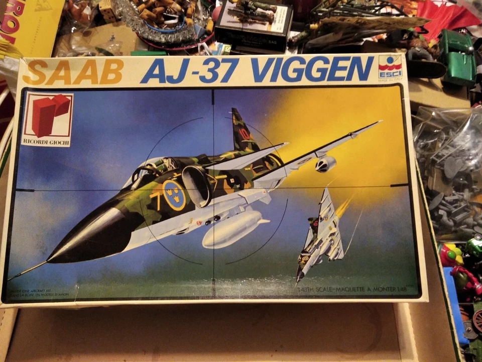 ESCI 1/48- SAAB AJ-37 VIGGEN- NUOVO - Immagine 1 di 4