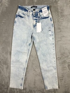 Calvin Klein Jeans High Rise Straight Ankle Womens Size 25 New w/Tags Light Wash - Picture 1 of 21