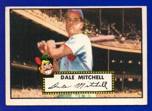DALE MITCHELL indians 1952 TOPPS #92 VG-EX NO CREASES
