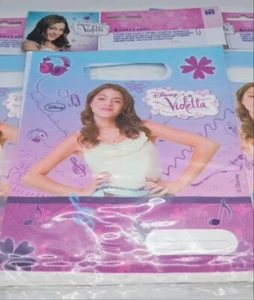 12 Violetta Loot Treat Favour Bags Birthday Parties Girls Birthdays Disney Bag - Picture 1 of 2