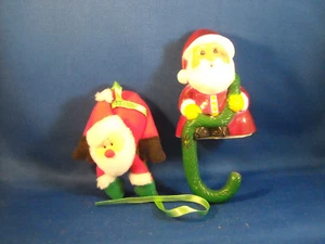 *LOT[2] RUSS HANGING SANTA CHRISTMAS ORN 4 1/2" #2120 & SUN HILL STOCKING HANGER - Bild 1 von 6