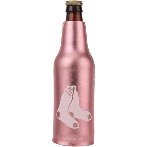 BOSTON RED SOX ROSE GOLD BOTTLE COOLERS KOOZIES 2 PACK FREE SHIPPING!! Cover