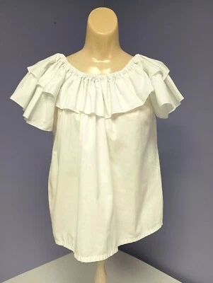 Blusa Blusa Campesina con Volantes Años 50 Disfraz y Accesorio Multiuso Top Surtido Foto 1 de 4