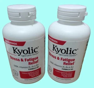 2 Pack (200+200) Kyolic Aged Garlic Extract Stress & Fatigue Relief Formula 101 - Picture 1 of 1