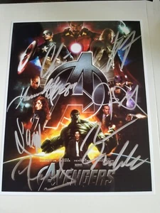 Avengers Cast Signed 8x10 Photo RP - Free ShipN! Marvel - Picture 1 of 1