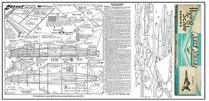 DOUGLAS SKYRAY FLYING SCALE SERIES FREE FLIGHT JETEX POWERED PLANS AND PATTERNS - Picture 1 of 1