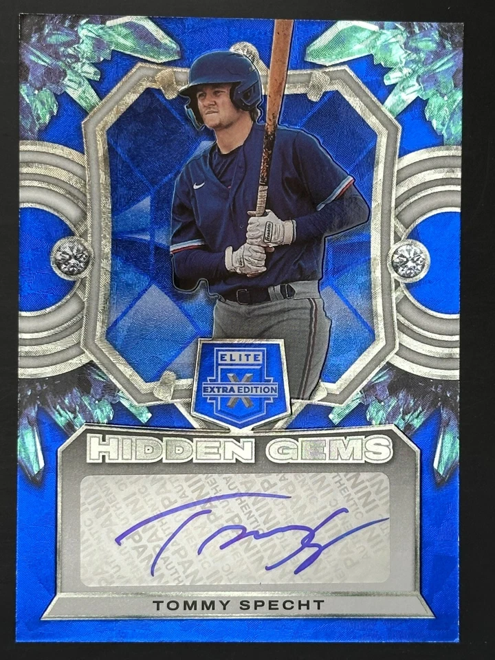 2023 Panini Elite Extra Edition - Hidden Gems Tommy Specht #HG-TSP Blue (AU, RC) - Image 1 of 2