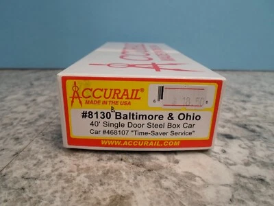 Accurail #8130B - B&O 40ft steel boxcar Time-Saver Service - Image 1 of 4