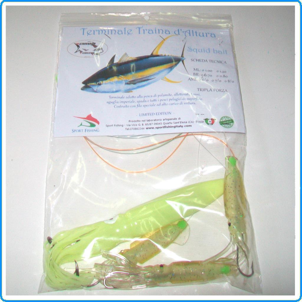 Kit Pesca A Traina - 3 Esche Artificiali Per Tonno E Aguglia Imperiale, Con Ami In Acciaio - Foto 2