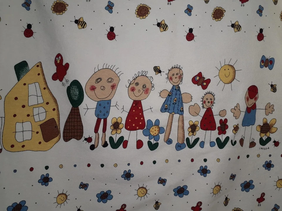 VTG 1998 Tressa's Dream Duck Cotton Fabric by Spectrix, Sunshine Bees Bird Flowe - Image 1 of 4