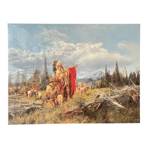 Paul Calle Oil Painting In The Land the Teton Sioux Giclee” Native American Art - Picture 1 of 13