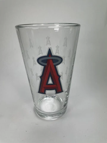 Vintage Anaheim Angels MLB Baseball Pint Glass BIG A 16oz 6"Tall Excellent C60 Cover