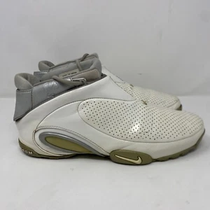 2002 Nike Zoom Flight Turbine Men’s 9 White/Metallic 304070-111 - Picture 1 of 10