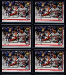 2019 Topps Series 1 Juan Soto 6 Card Lot #213 Rookie Cup Washington Nationals - Bild 1 von 2