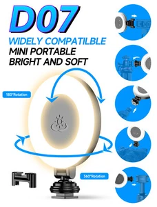 TOKQI D07 Beauty Fill Light &Video Light for Selfie Shooting - Zdjęcie 1 z 12