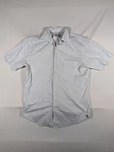 Camicia Peter Millar uomo piccola manica corta con bottoni geometrica - Foto 1 di 9