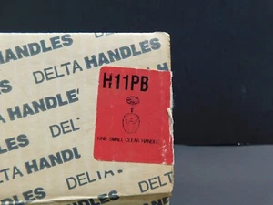 Delta H11PB Small Single Clear Knob Handle - Picture 1 of 4
