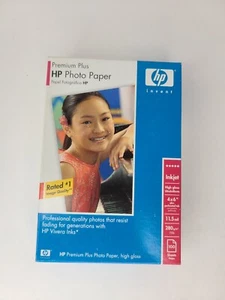 HP PREMIUM PLUS PAPIER FOTOGRAFICZNY 4 X 6 WYSOKI POŁYSK atramentowy 100 arkuszy 11,5 mil - Zdjęcie 1 z 6