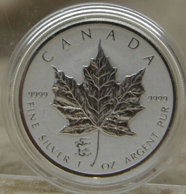 2012 Canada $5 Silver Maple Leaf DRAGON Privy $5 COIN 1oz .9999 FINE SILVER COIN - Image 1 of 4