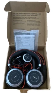 Jabra EVOLVE 80 HSC019 USB Stereo Headphones with Noise Cancelling - Picture 1 of 5