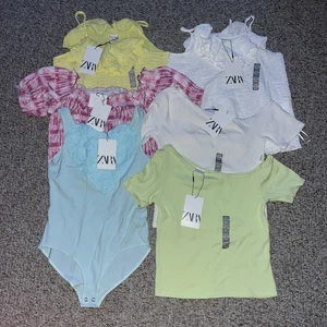 ZARA Lot of 6 Tops Teen Girl Size 13/14, , Spring, Summer NEW - Picture 1 of 7