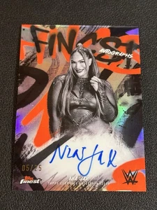 2025 Topps WWE Finest NIA JAX #FA-JAX Black Refractor Finest Autograph /25 - Picture 1 of 2