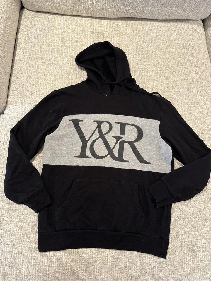 Sudadera con capucha negra Young and Reckless Y&R talla grande Foto 1 de 1