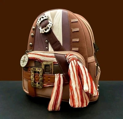 Loungefly Jack Sparrow Pirates of the Caribbean Cosplay Mini Backpack Brand New - Image 1 of 4