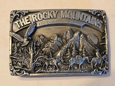 Rocky Mountain 1983 Hebilla de cinturón conmemorativa Great Outdoor Limited 1721/8000 Foto 1 de 4