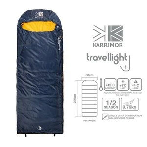 Karrimor Unisex Travel Sleeping Bag Spring/Summer Bags Lightweight - Picture 1 of 6