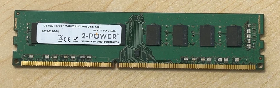 2 POWER 8GB DDR3 Desktop RAM Memory PC3L-12800 1600Mhz - Image 1 of 1