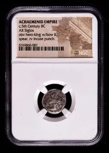 5th Century BC Achaemenid Empire AR Siglos Silver Coin - Picture 1 of 2