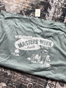 Masters 2025 Welcome To Masters Week Tee XL T-Shirts Crewneck Green - Picture 1 of 3