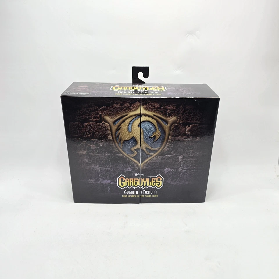 Boneco de ação Disney Gargoyles Goliath & Demona NECA Ultimate pacote com 2 novo na caixa - Imagem 1 de 4