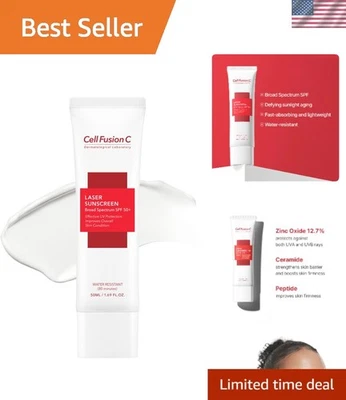 Protector solar láser FPS 50 - Fórmula coreana para pieles sensibles y propensas al acné - 50 ml Foto 1 de 4