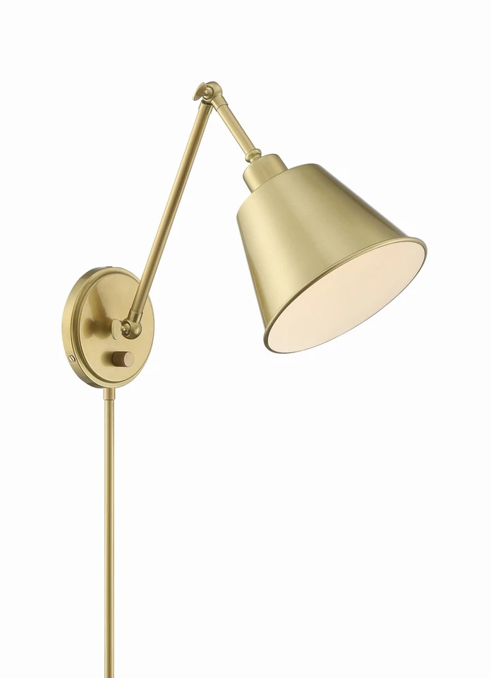 Crystorama Mit-a8020-ag Mitchell 1 Light Aged Brass Wall Mount