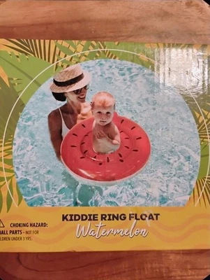 Anillo flotador sandía para niños nuevo en caja admite hasta 40 libras edades 3+ Foto 1 de 3