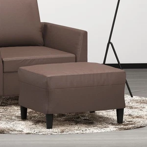 Fußhocker Braun 60x50x41 cm Kunstleder - Bild 1 von 6