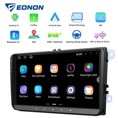 Eonon VWA13 Android 13 GPS Navi 9" Autoradio CarPlay Bluetooth für VW Skoda Seat - Bild 1 von 4