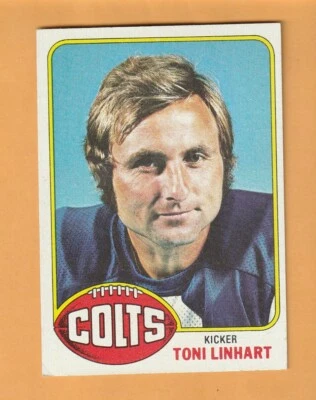 Toni Linhart Baltimore Colts 1976 Topps #209 8B - Image 1 of 2