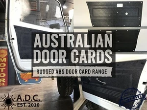 Black ABS Waterproof Door Cards Fits Suzuki Gen 2 Sierra 1981-1999 x2 - Picture 1 of 8