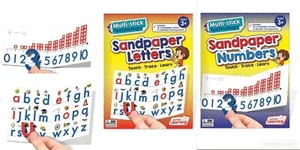 Junior Learning Multi-Stick Sandpaper Numbers & Letters Sensory Learning - Picture 1 of 3